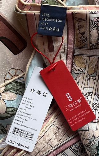 Pañuelo seda STORY OF SHANGHAI multicolor