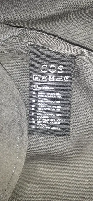 Vestido camisero COS gris talla XS