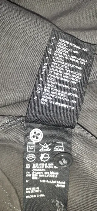 Vestido camisero COS gris talla XS