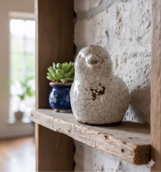 Figura Pájaro Cerámica Decorativa