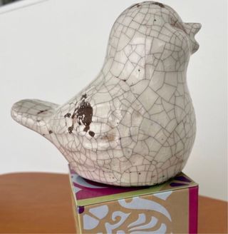 Figura Pájaro Cerámica Decorativa