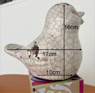Figura Pájaro Cerámica Decorativa