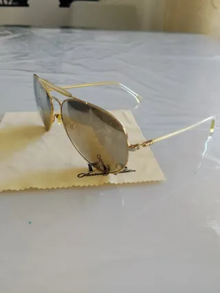 Gafas Aviador Calvin Klein Espejadas Doradas