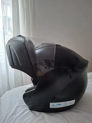 Casco de moto negro talla L hombre integral