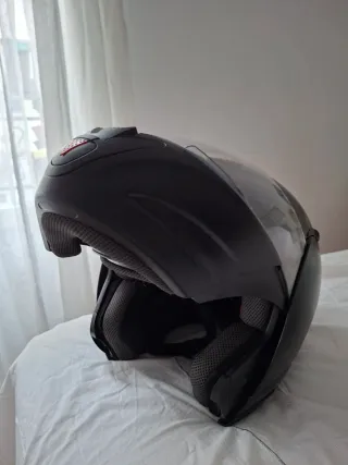 Casco de moto negro talla L hombre integral