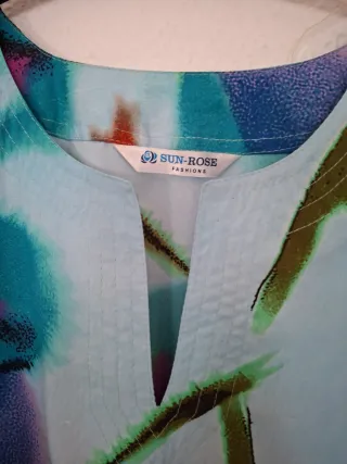 Kaftán estampado multicolor talla única