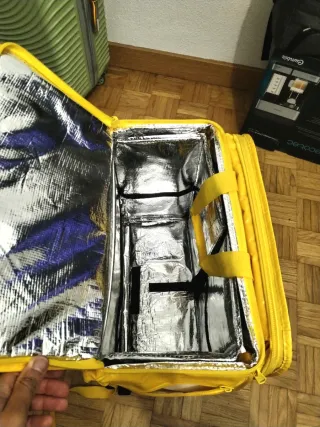 Mochila Glovo Delivery Amarilla