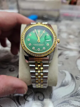 Reloj hombre color Oro/acero y Verde