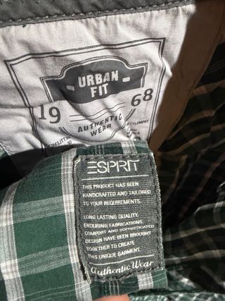 Camicia a quadri Esprit uomo