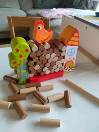 Juego de equilibrio de madera