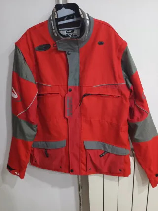 Chaqueta Off Road AXO Stone Roja y Gris