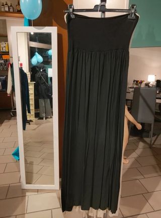 Abito lungo a fascia nero