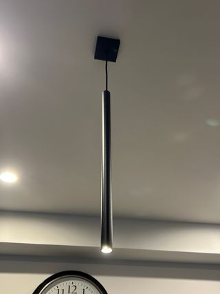 2 Lámparas Colgantes Negras Metálicas decorativas