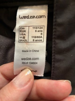 Conjunto esquí niño 5-6:pantalón, chaqueta y casco