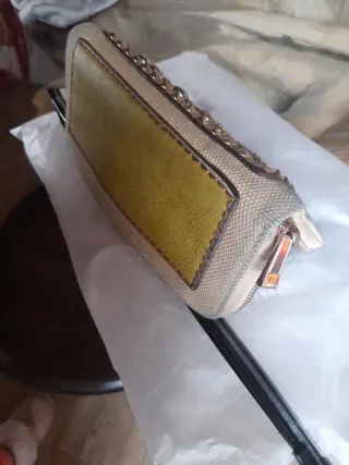 Portafoglio Pinko Beige e Oro