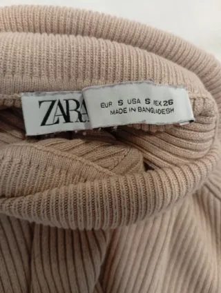 Vestido Zara Beige Talla S