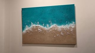 Cuadro Textura Playa Mar Turquesa