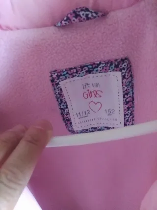 Chaleco infantil rosa 11/12 años