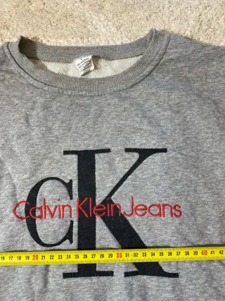 Sudadera Calvin Klein Jeans Gris Y2K