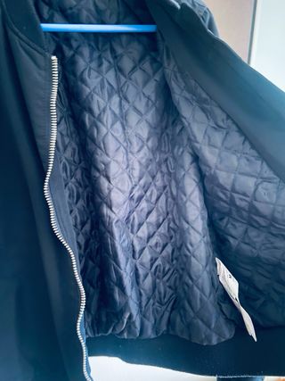 Cazadora Bomber Azul Marino Talla M Stradivarius