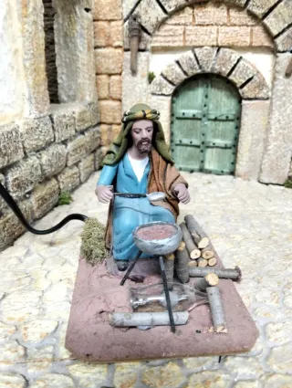 Figura Pastor Cocinando Gachas