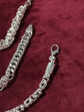 Esclavas plata 925 baño