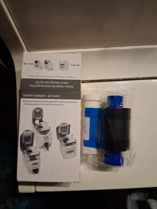 Pluscard PC300YMCKO Dye Film & Cleaning Spool