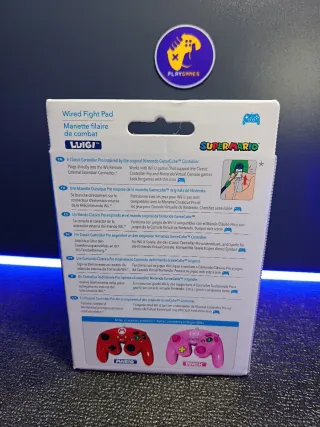 Nuevo a estrenar Mando Wired Fight Pad Luigi