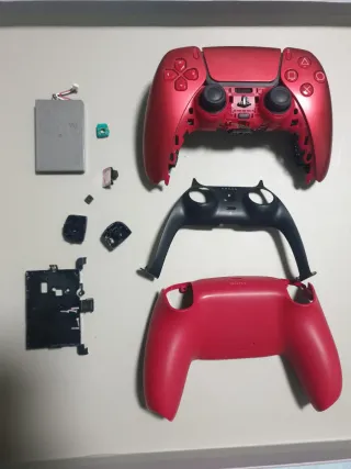 Mando PS5 DualSense Rojo y Negro