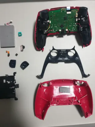 Mando PS5 DualSense Rojo y Negro