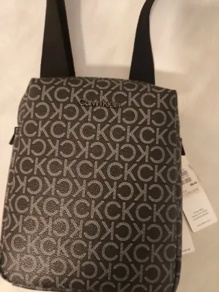 Borsa Calvin Klein monogram marrone