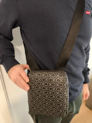 Borsa Calvin Klein monogram marrone