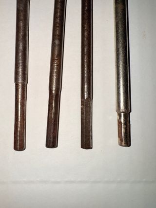 Juego 4 brocas planas madera varios tamaños