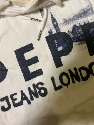 Sudadera Pepe Jeans London Blanca