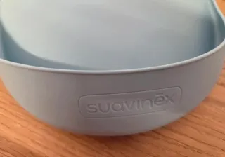 Babero y estuche cubiertos infantil azul