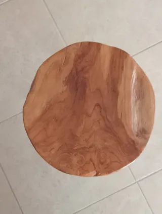 Mesa auxiliar madera natural