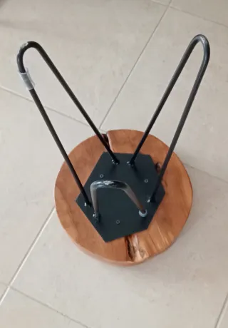 Mesa auxiliar madera natural