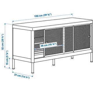 Zapatero MACKAPÄR Ikea metálico blanco