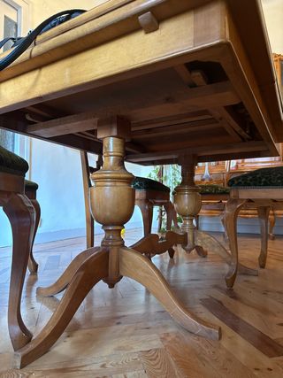 Conjunto Mesa y 6 Sillas Comedor ampliable