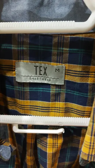 Camisa de cuadros manga larga