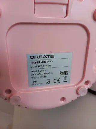 Freidora Aire Create Rosa