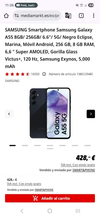 NUEVO!! SAMSUNG A55 5G 8GB RAM