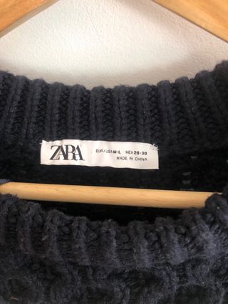 Jersey rayas azul y blanco roto