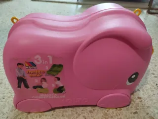Maleta correpasillos Molto elefante rosa