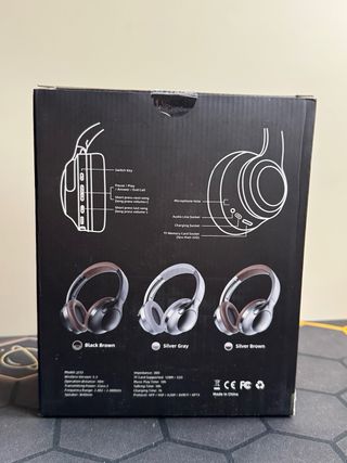 Cuffie Bluetooth GOOJODOQ J232 Grigie