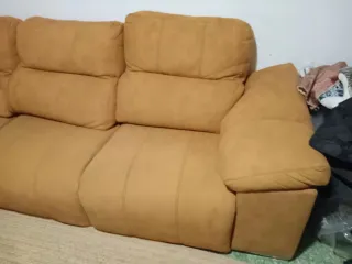 Sofá de ante marrón