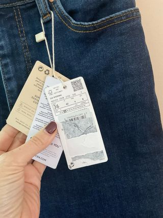 Pantalones vaqueros Mango LYCRA Skinny Talla 36