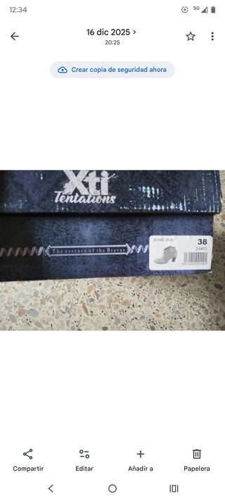 Botines Xti azules mujer talla 38