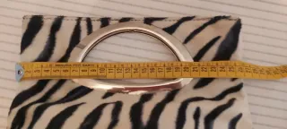 Bolso de mano estampado cebra