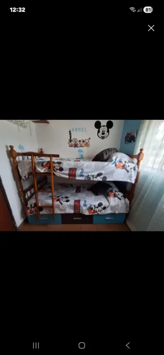 Litera infantil con cajones